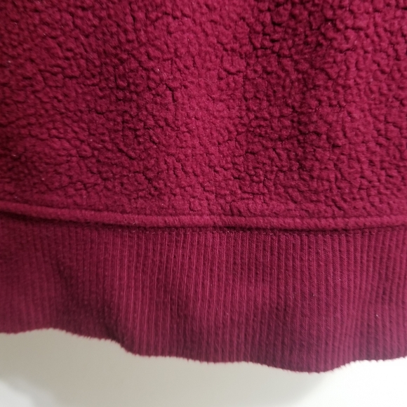 Fuzzy red Struggle/Real shirt, sleeves shortened - Picture 4 of 4